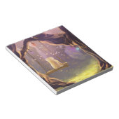 Whimsical Cat on a Swing Notepad ノートパッド (アングル)