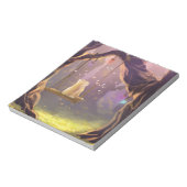 Whimsical Cat on a Swing Notepad ノートパッド (回転)