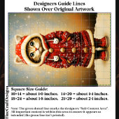  Whimsical Cat, Red Coat, Snow EJ5 Decoupage 薄葉紙