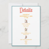 Whimsical Cat Watercolor Birthday Invitation 招待状 (裏面)