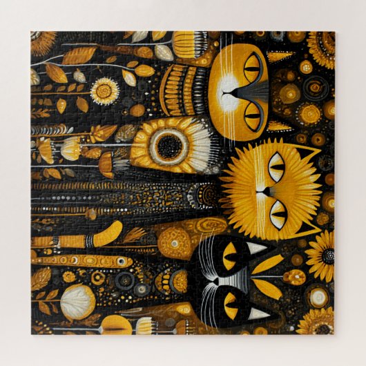 Whimsical Cats ジグソーパズル (横)