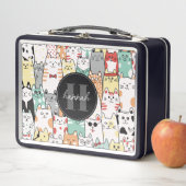 Whimsical Cats Metal Lunchbox メタルランチボックス (インサイチュ)