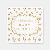 Whimsical Celestial Safari Baby Shower スタンダードカクテルナプキン (正面)