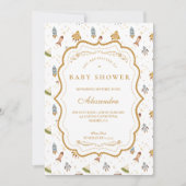 Whimsical Celestial Safari Baby Shower 招待状 (正面)