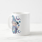 Whimsical Celestial Witch Magical Mug コーヒーマグカップ (正面左)