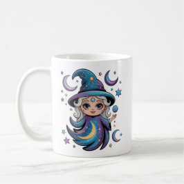 Whimsical Celestial Witch Magical Mug コーヒーマグカップ