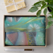 Whimsical Chalk-Pastel Trout Fish Decoupage  薄葉紙 (ギフト)