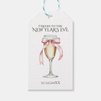 Whimsical  Champagne New Year's Eve Party  ギフトタグ