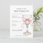 Whimsical  Champagne New Year's Eve Party  招待状 (スタンド正面)