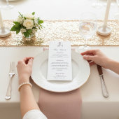 Whimsical Chandelier Dessert Cake Wedding Menu メニュー