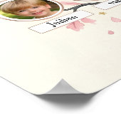 Whimsical Cherry Blossom Personalized Family Tree  ポスター (角)