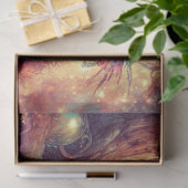 Whimsical Cheshire Cat In Tree And Alice Decoupage 薄葉紙 (ギフト)