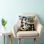 WHIMSICAL CHESS LOVER PILLOW| THE CAT CHESS PLAYER クッション (椅子)