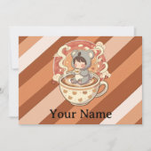 Whimsical Chibi Koala Adventure Greetin シーズンカード (正面)