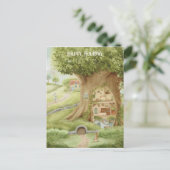 Whimsical Children’s Illustration Greeting Card ポストカード (スタンド正面)