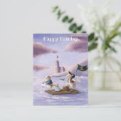 Whimsical Children’s Illustration Greeting Card ポストカード (スタンド正面)