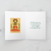 Whimsical Chipmunk Christmas Greeting Card シーズンカード (内部)
