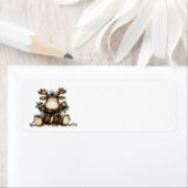Whimsical Christmas Address Labels ラベル (インサイチュ)