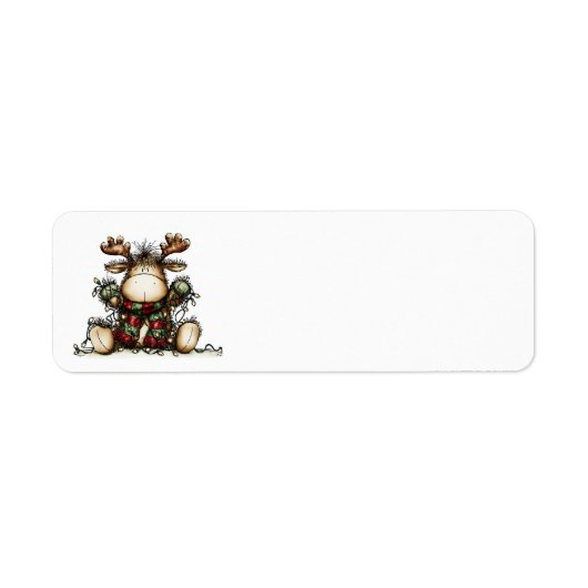 Whimsical Christmas Address Labels ラベル (正面)