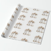 Whimsical Christmas Angels Wrapping Paper ラッピングペーパー (アンロールド)