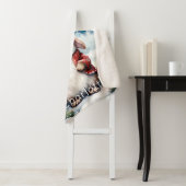 Whimsical Christmas Bunny Personalized シェルパブランケット (インサイチュ)