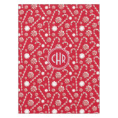 Whimsical Christmas Candy Cane テーブルクロス (正面)