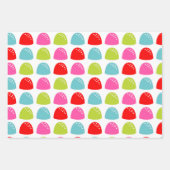 Whimsical Christmas Candy Patterns ラッピングペーパーシート (正面2)