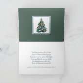 Whimsical Christmas card with cut paper design サンキューカード (内部)