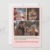 Whimsical Christmas  Cute Custom Arch 4 PHOTO  シーズンカード (裏面)