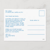 Whimsical Christmas Cute Custom Arch PHOTO シーズンポストカード (裏面)