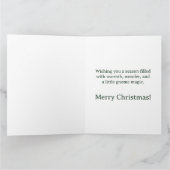 Whimsical Christmas Gnome Card – Festive Greeting カード (内部)