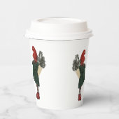 Whimsical Christmas Gnome Paper Cups 紙コップ (左)