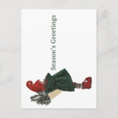 Whimsical Christmas Gnome Postcard - Greeting  シーズンポストカード (正面)