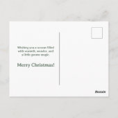 Whimsical Christmas Gnome Postcard - Greeting  ポストカード (裏面)