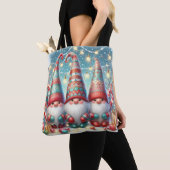 Whimsical Christmas Gnome Tote Bag トートバッグ (クローズアップ)
