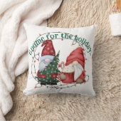 Whimsical Christmas Gnomes Scandinavian Holiday  クッション (ブランケット)