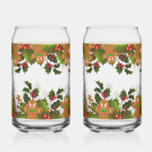 Whimsical Christmas Greenery & Gingerbread Men ガラス缶 (裏面)