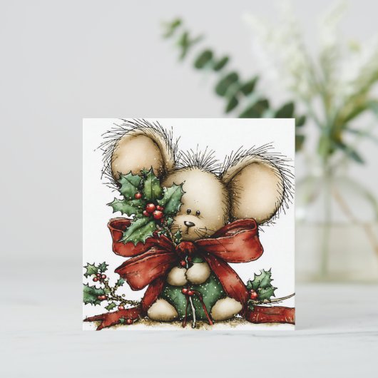 Whimsical Christmas Greeting Card シーズンカード (スタンド正面)