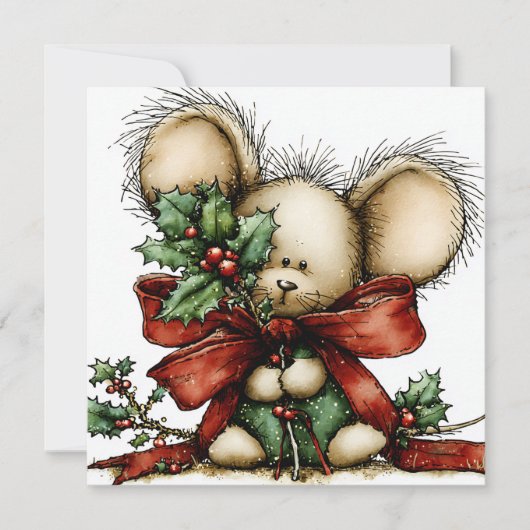 Whimsical Christmas Greeting Card シーズンカード (正面)