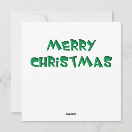 Whimsical Christmas Greeting Card シーズンカード (裏面)