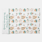 Whimsical Christmas Holiday Party キッチンタオル (横)