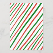 Whimsical Christmas Holiday Party Cute Custom  メニュー (裏面)