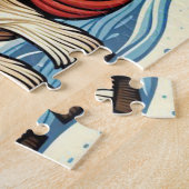 Whimsical Christmas Horses ジグソーパズル (側面)