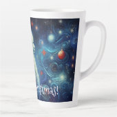 Whimsical Christmas Llama カフェラテマグ (右)