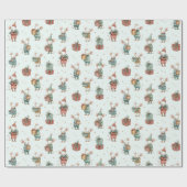 Whimsical Christmas Mouses Wrapping Paper ラッピングペーパー (フラット)