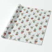 Whimsical Christmas Mouses Wrapping Paper ラッピングペーパー (アンロールド)