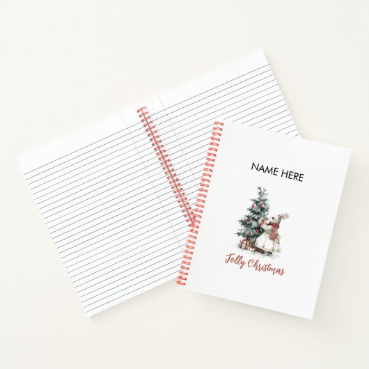 Whimsical Christmas Notebook | Holiday Gifts ノートブック (内部)