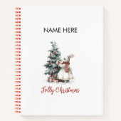Whimsical Christmas Notebook | Holiday Gifts ノートブック (正面)
