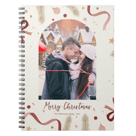 Whimsical Christmas Notebook – Minimal Holiday Des ノートブック (正面)