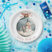 Whimsical Christmas Ornament Paper Plates ペーパープレート (パーティー)